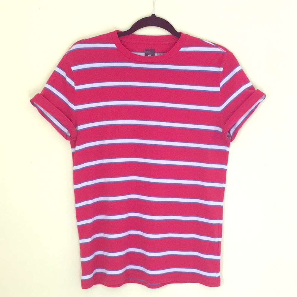 R,W&B striped BDG t shirt